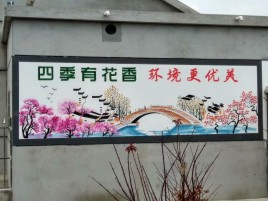 蓝山墙绘的特点和形势