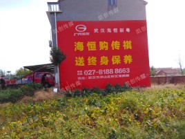 蓝山墙体广告影响褪色的因素