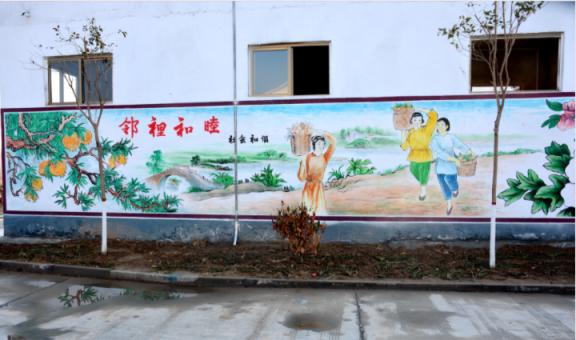 蓝山乡镇文化墙 乡风文明焕发新活力