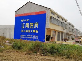 蓝山农村墙体广告在不同形式上面展现的不同特色