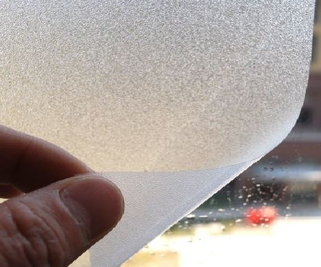 蓝山玻璃门外面粘广告用什么材料好？