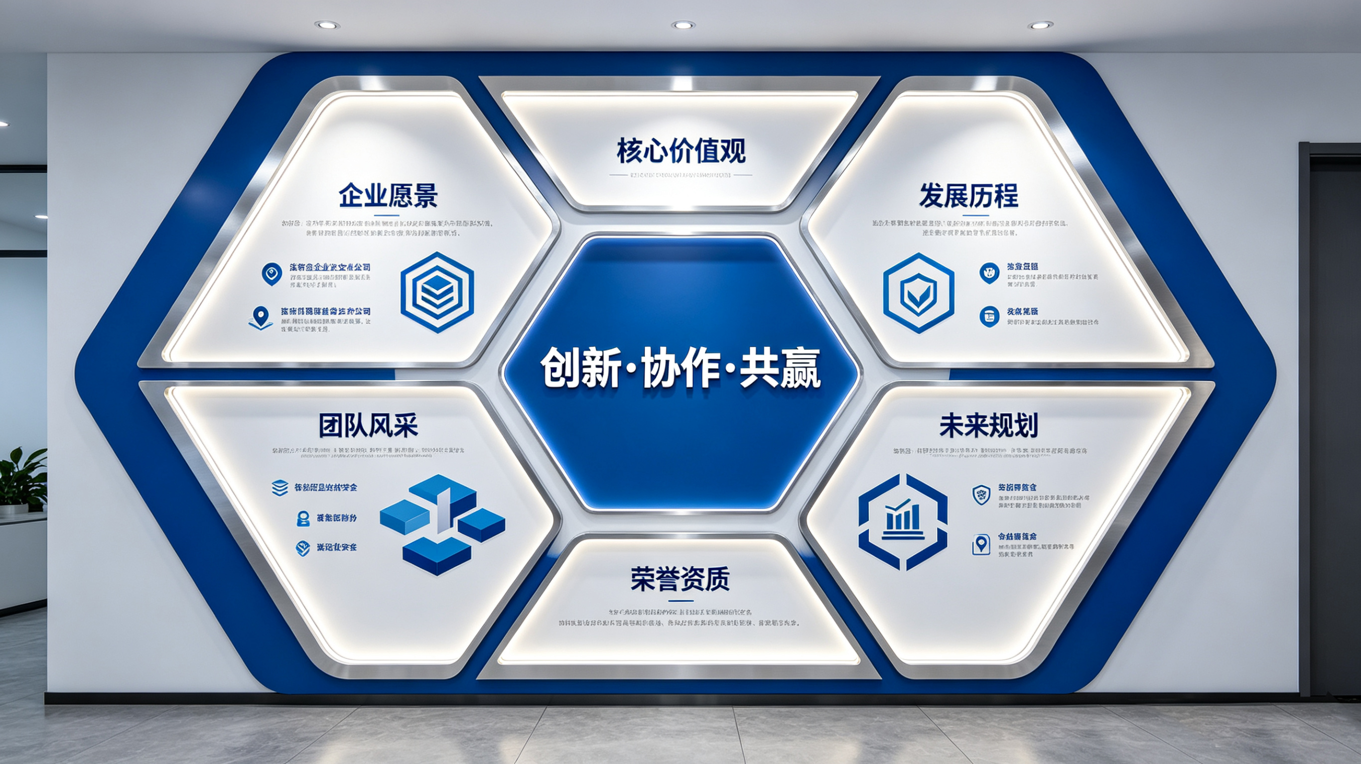 蓝山企业文化墙六边形避坑指南（新手常犯5个错误）